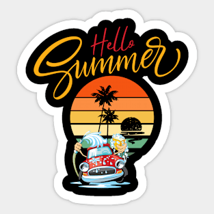 hello summer nice  t-shir for this summer Sticker